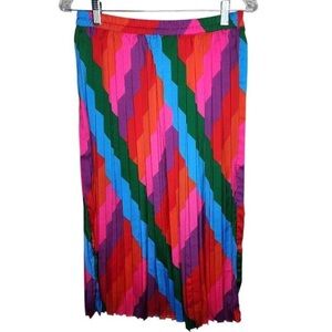 Colorful Pleated Women's Skirt